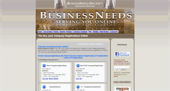 Desktop Screenshot of businessneeds.co.za