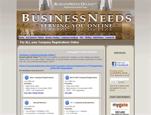 Tablet Screenshot of businessneeds.co.za
